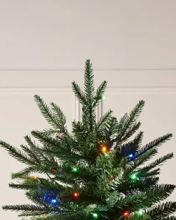 WeRChristmas Pre-lit Grand Alaskan Fir Christmas Tree, Dual Multi Colour, 7 Ft