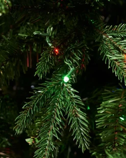 WeRChristmas Pre-lit Grand Alaskan Fir Christmas Tree, Dual Multi Colour, 8 Ft