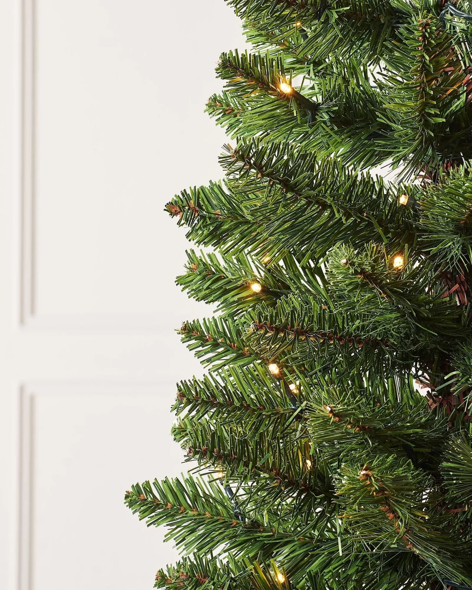 WeRChristmas Pre-Lit Green Pencil Christmas Tree, 6.5 Ft