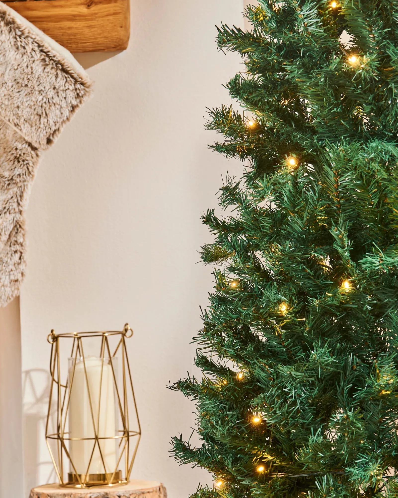 WeRChristmas Pre-Lit Highland Pop-Up Christmas Tree, 6 Ft