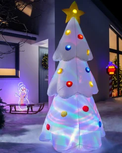 WeRChristmas Pre-Lit Inflatable Animated Christmas Tree, 6 Ft