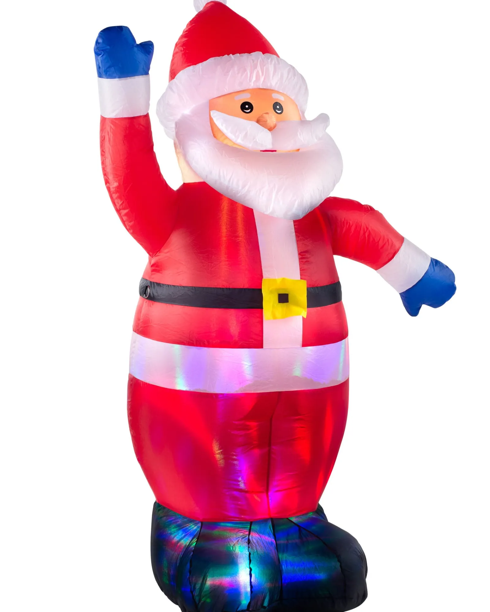 WeRChristmas Pre-Lit Inflatable Animated Santa, 6 Ft
