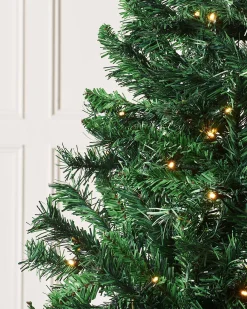 WeRChristmas Pre-Lit Mixed Pine Christmas Tree, 7 Ft