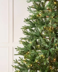 WeRChristmas Pre-Lit Mixed Pine Natural Bark Christmas Tree, 5 Ft