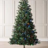 WeRChristmas Pre-Lit Mixed Pine Natural Bark Christmas Tree, 8 Ft