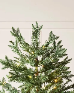 WeRChristmas Pre-Lit Mixed Pine Natural Bark Christmas Tree, 8 Ft