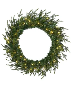WeRChristmas Pre-Lit Multi-Function Douglas Fir Wreath, 60 Cm