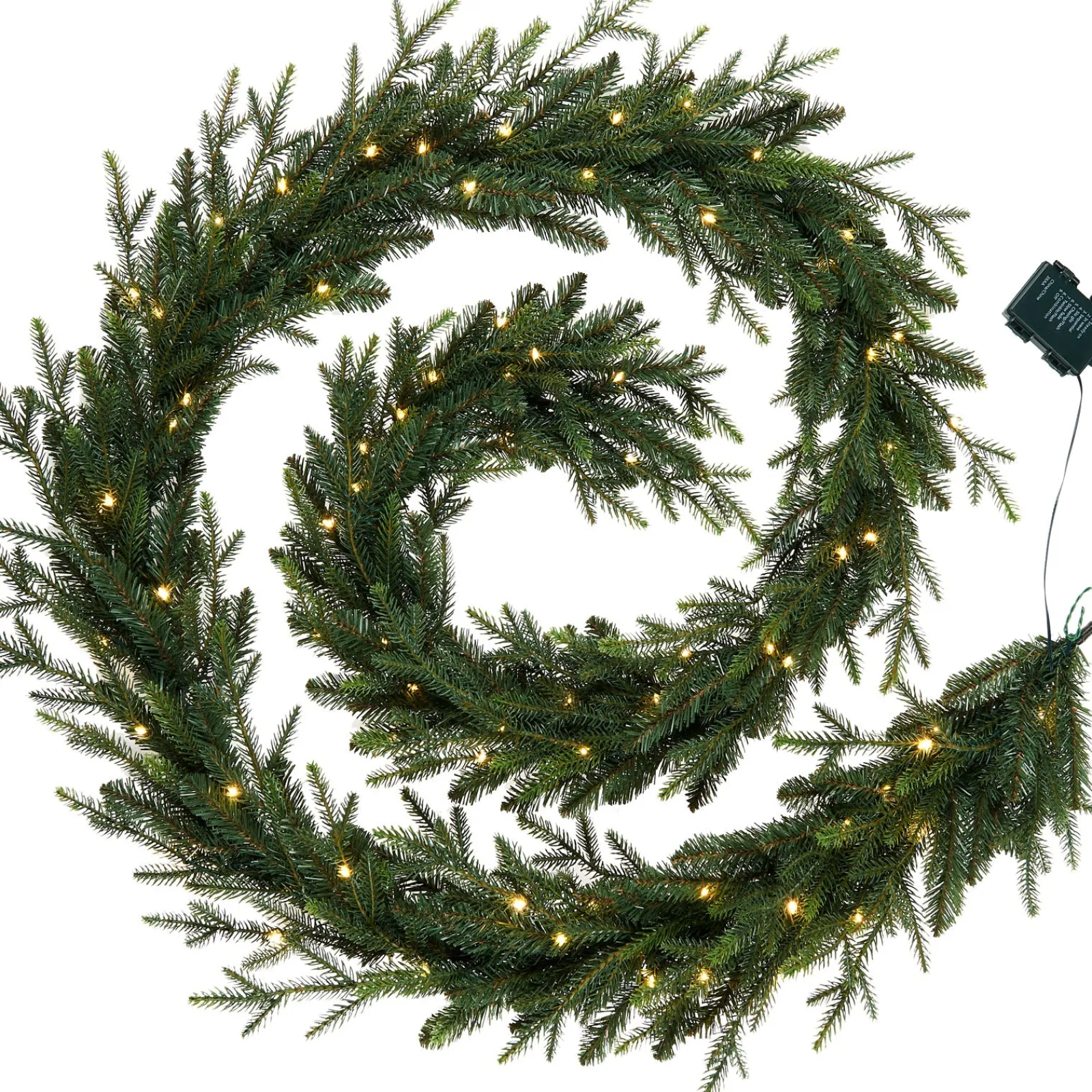 WeRChristmas Pre-Lit Multi-Function Douglas Fir Garland, 9 Ft