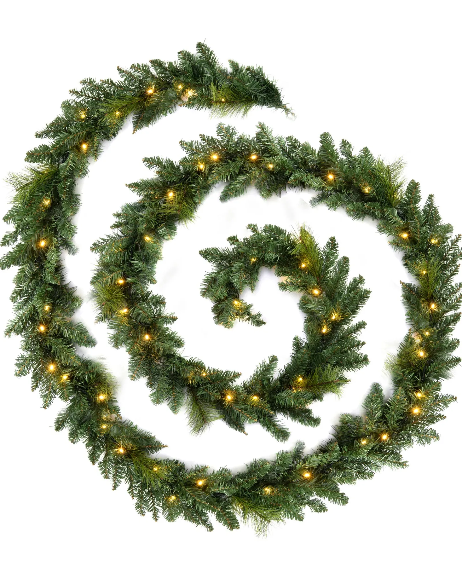 WeRChristmas Pre-Lit Multi-Function Garland, 18 Ft