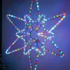 WeRChristmas Pre-Lit Northern Star Rope Light Silhouette, Multi-Colour, 64 Cm