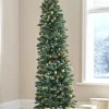 WeRChristmas Pre-Lit Pop-Up Frosted Christmas Tree, 6 Ft