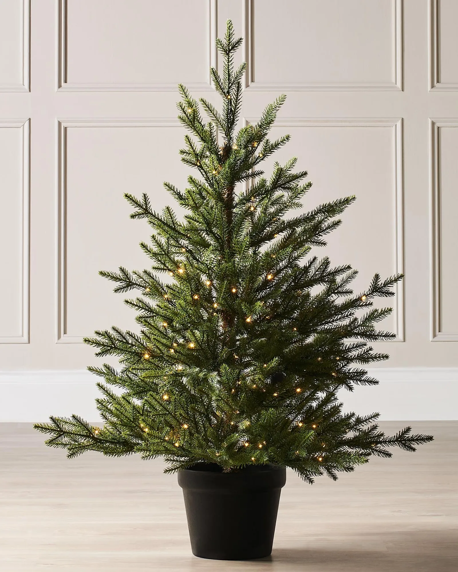 WeRChristmas Pre-Lit Potted Douglas Fir Christmas Tree, 3 Ft