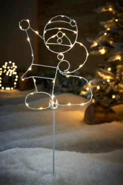 WeRChristmas Pre-Lit Santa Pathway Stake Light, 60 Cm