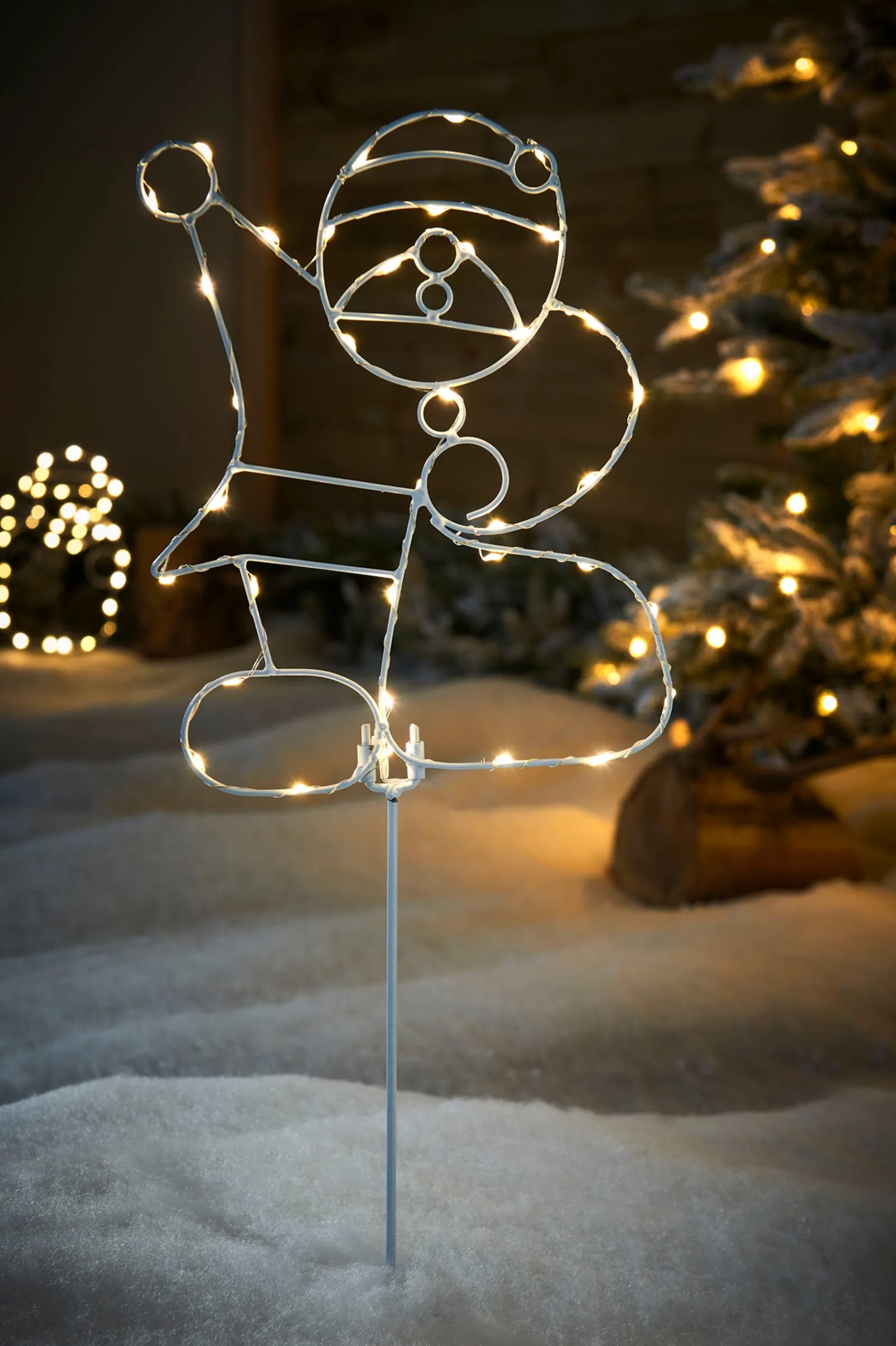 WeRChristmas Pre-Lit Santa Pathway Stake Light, 60 Cm