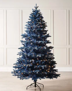 WeRChristmas Pre-Lit Sapphire Blue Christmas Tree, 6 Ft