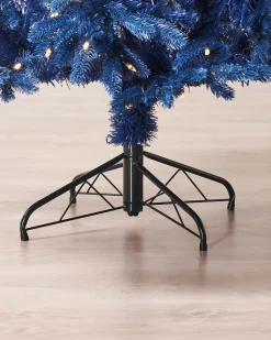WeRChristmas Pre-Lit Sapphire Blue Christmas Tree, 7 Ft