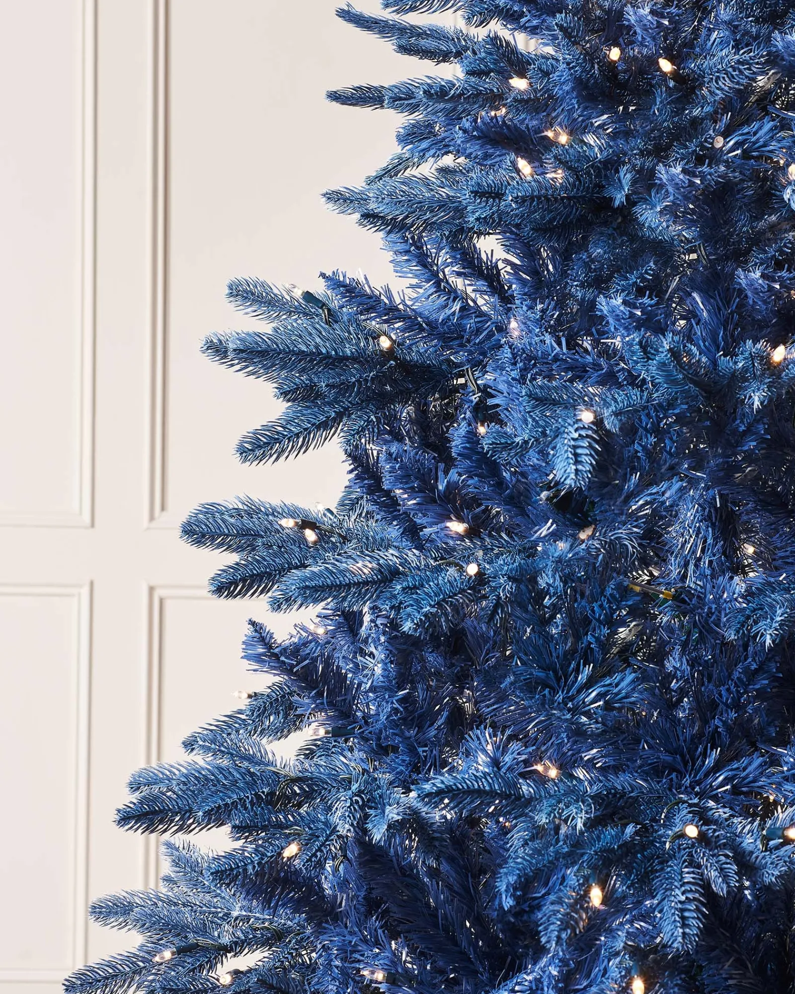 WeRChristmas Pre-Lit Sapphire Blue Christmas Tree, 7 Ft