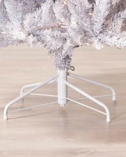 WeRChristmas Pre-Lit Shimmering Christmas Tree, 7 Ft