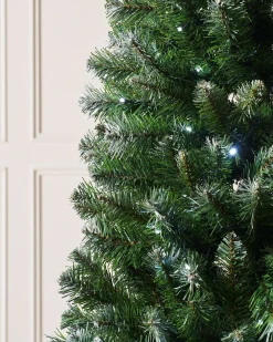 WeRChristmas Pre-Lit Slim Frosted Christmas Tree, 6 Ft