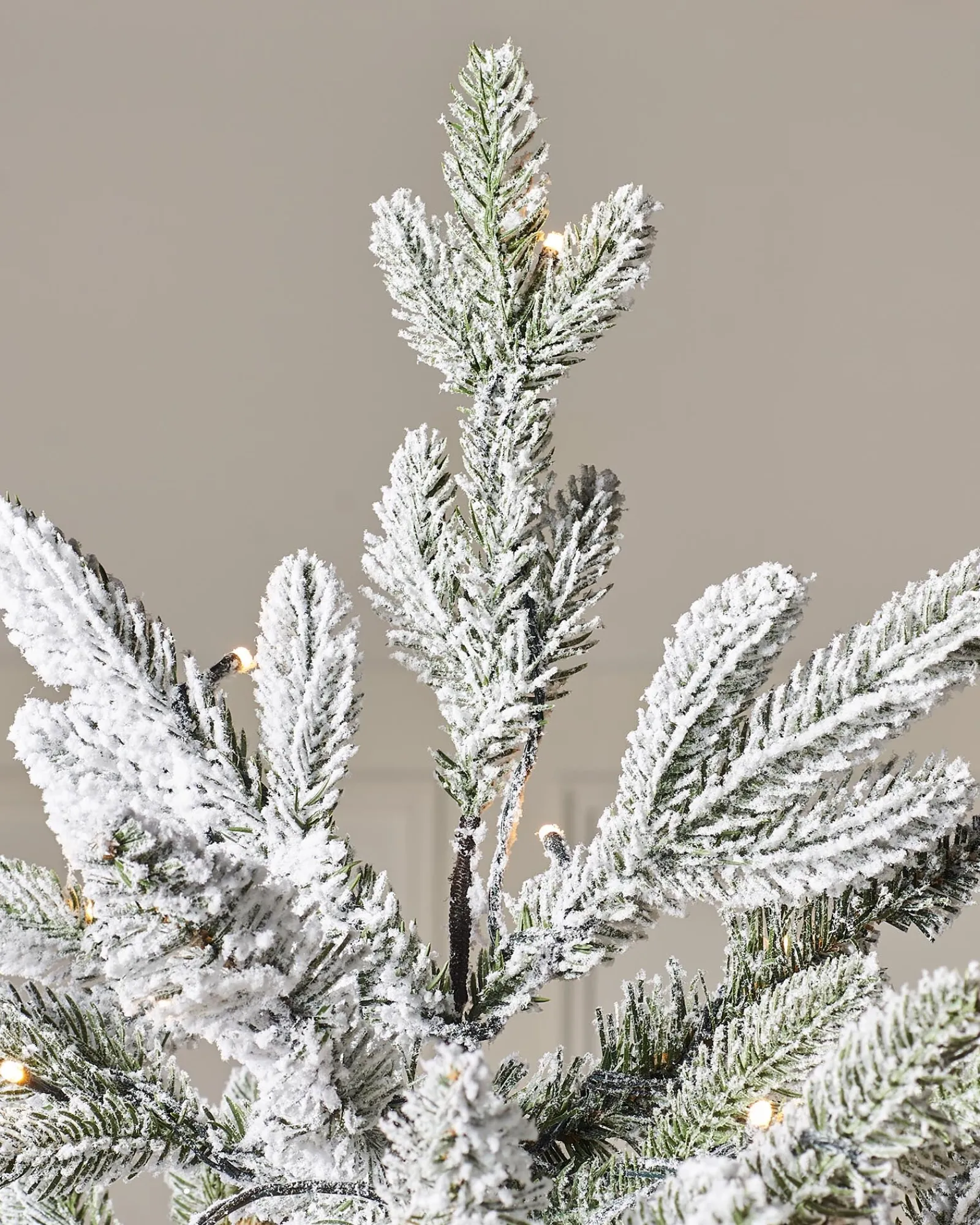 WeRChristmas Pre-Lit Snow Flocked Christmas Tree, 6.5 Ft
