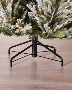 WeRChristmas Pre-Lit Snow Flocked Douglas Fir Christmas Tree, 6 Ft