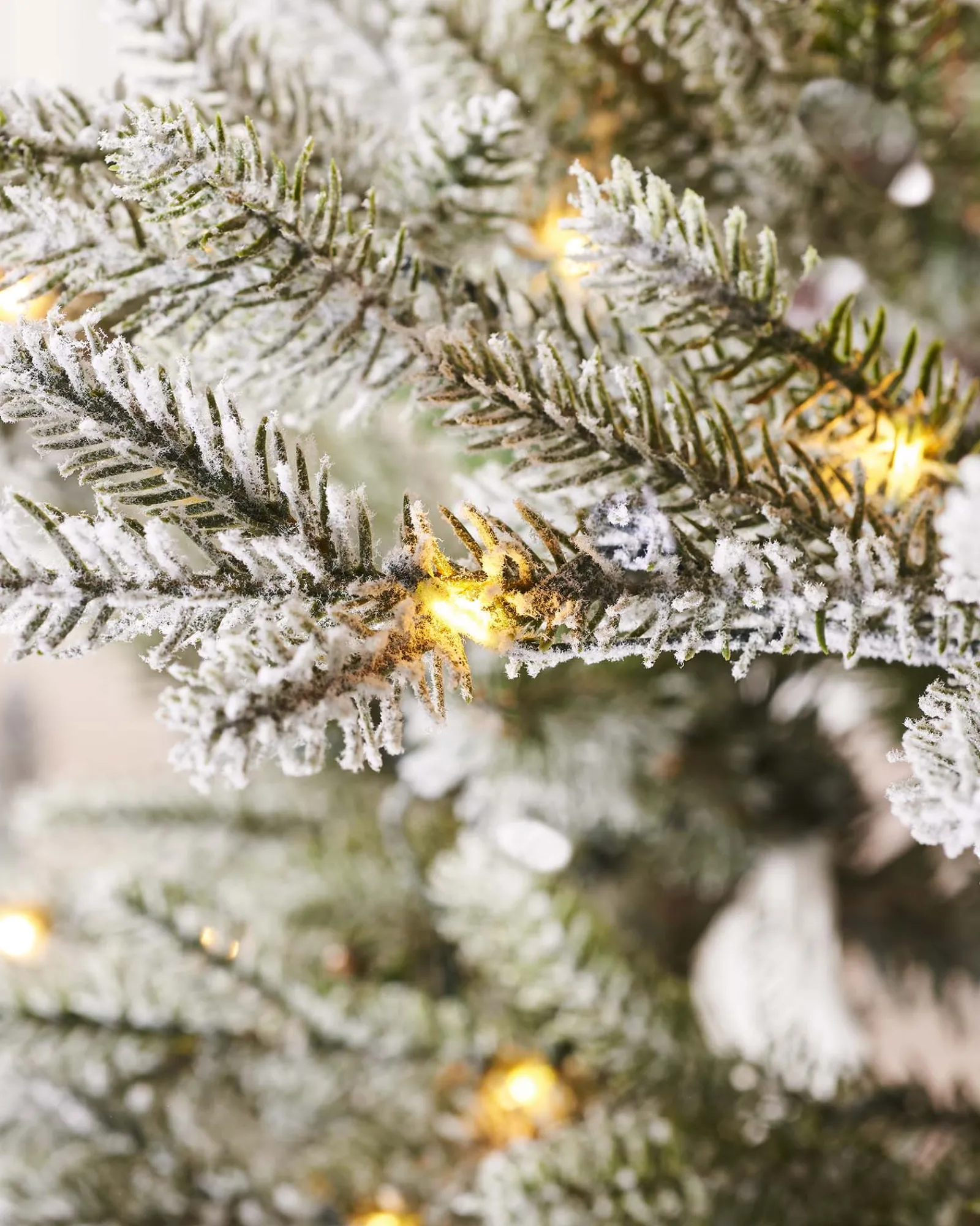 WeRChristmas Pre-Lit Snow Flocked Douglas Fir Christmas Tree, 9 Ft