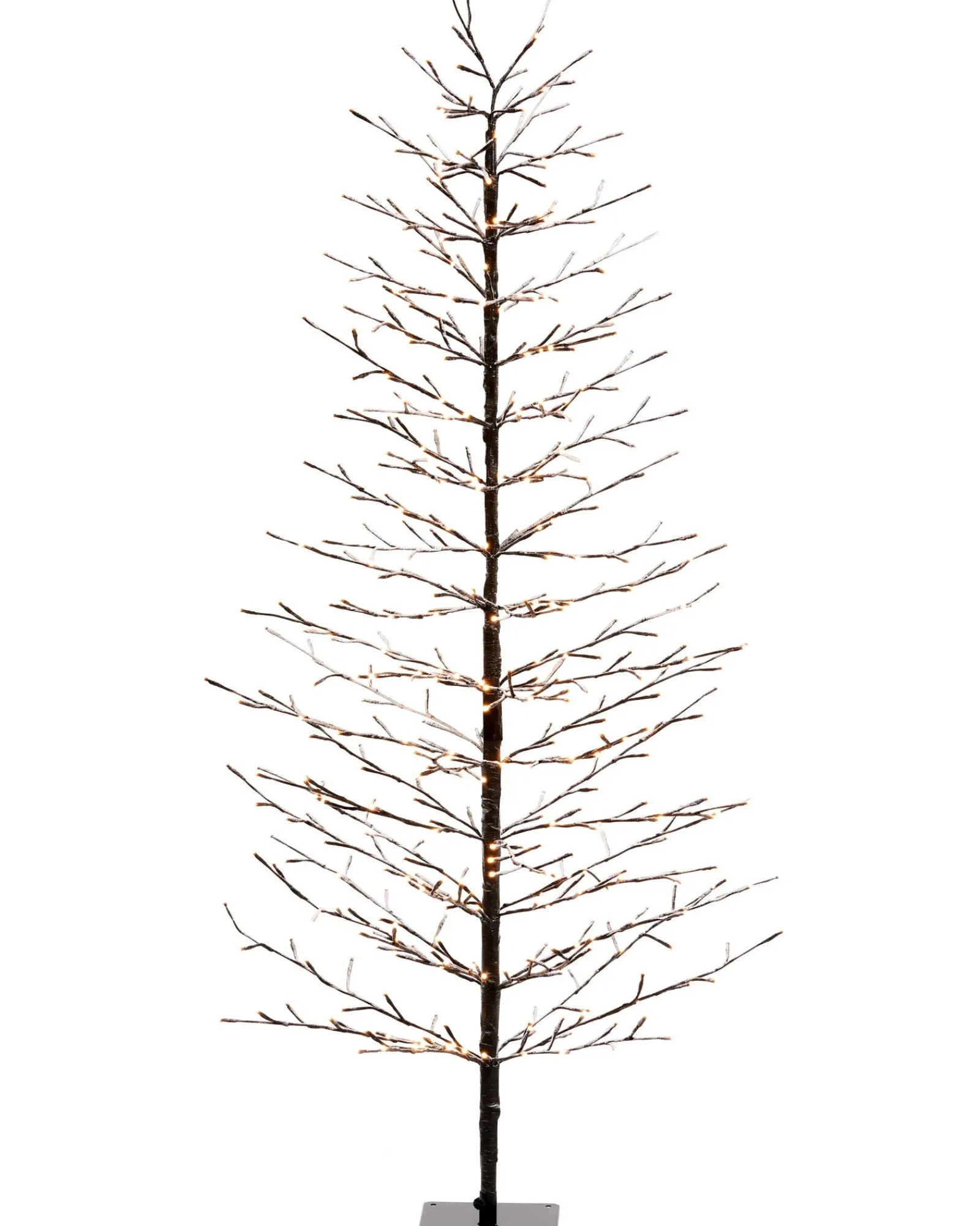 WeRChristmas Pre-Lit Snow Flocked Twig Tree, 6 Ft