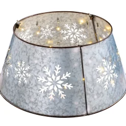 WeRChristmas Pre-Lit Snowflake Tree Collar, 55 Cm