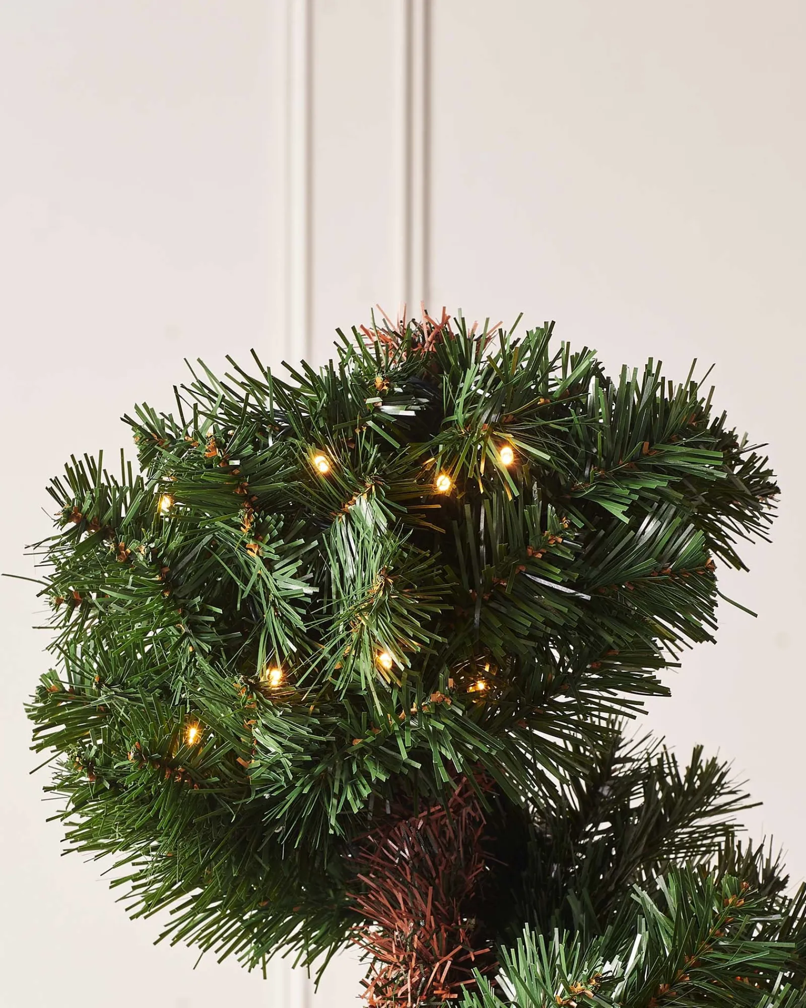 WeRChristmas Pre-Lit Spiral Potted Christmas Tree, 6 Ft