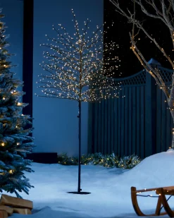 WeRChristmas Pre-Lit Twig Tree, 6 Ft