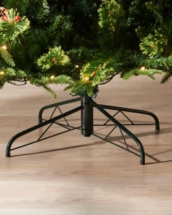 WeRChristmas Pre-Lit Victorian Mixed Tip Berries & Pinecones Christmas Tree, 7 Ft