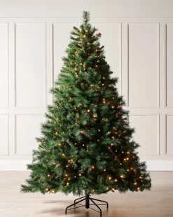 WeRChristmas Pre-Lit Victorian Pine Christmas Tree, 7 Ft