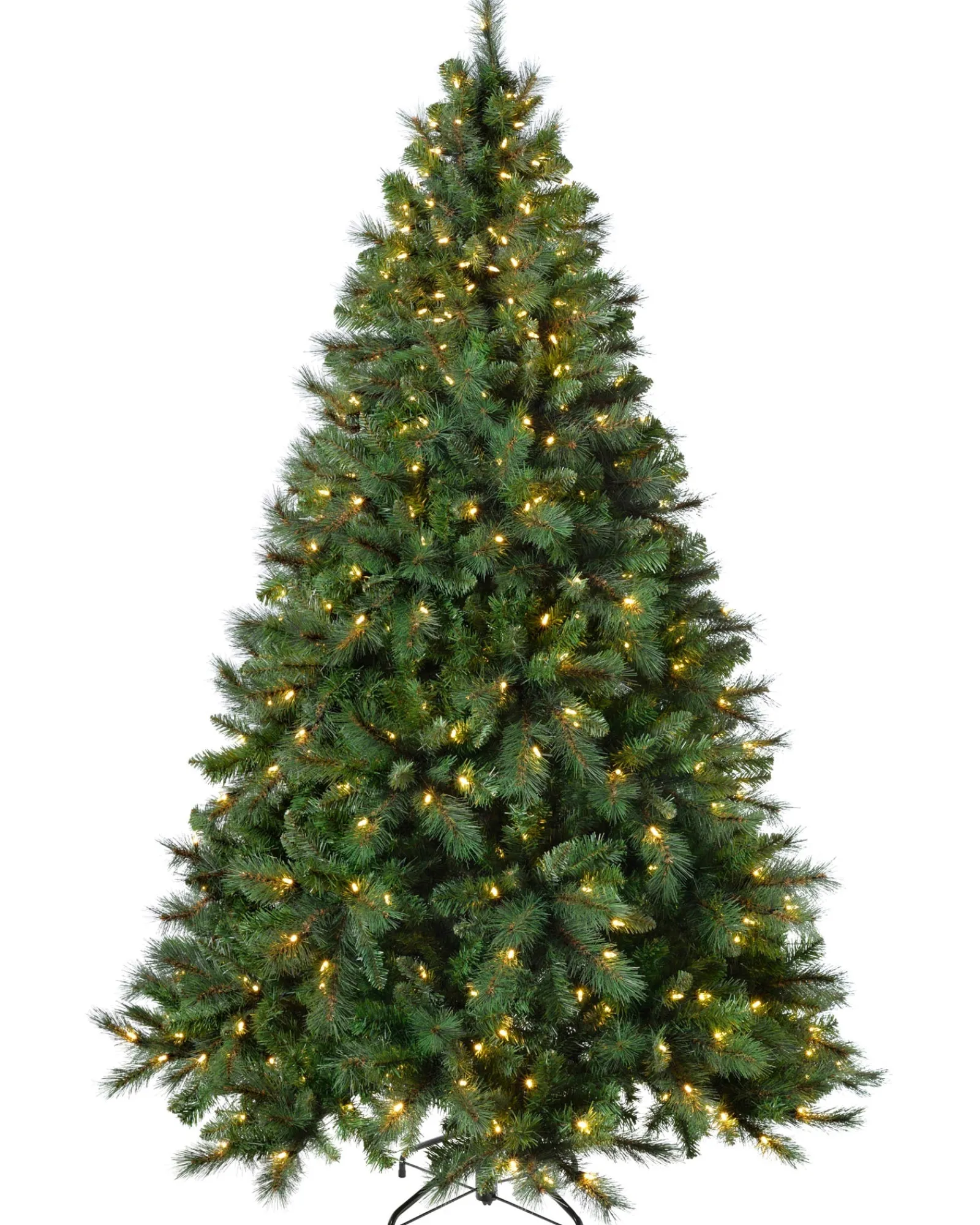 WeRChristmas Pre-Lit Victorian Pine Multi-Function Christmas Tree, 7 Ft