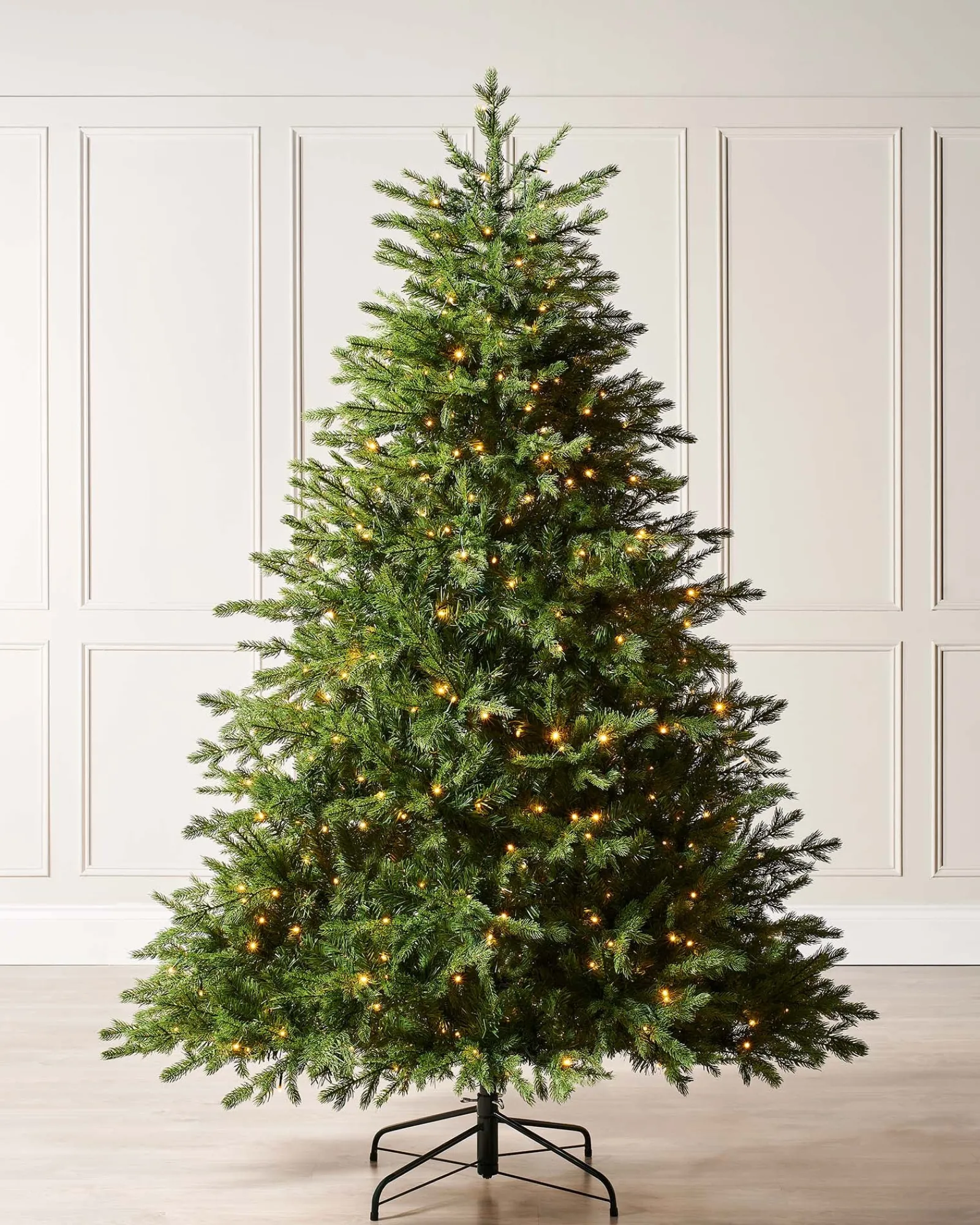 WeRChristmas Pre-Lit Windsor Fir Christmas Tree, Dual Multi Colour, 6 Ft
