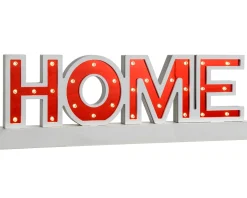 WeRChristmas Pre-Lit Wooden Home Sign, 38 Cm