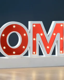 WeRChristmas Pre-Lit Wooden Home Sign, 38 Cm