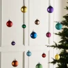 WeRChristmas Rainbow Glass Baubles, 24 Pack, 3 Cm