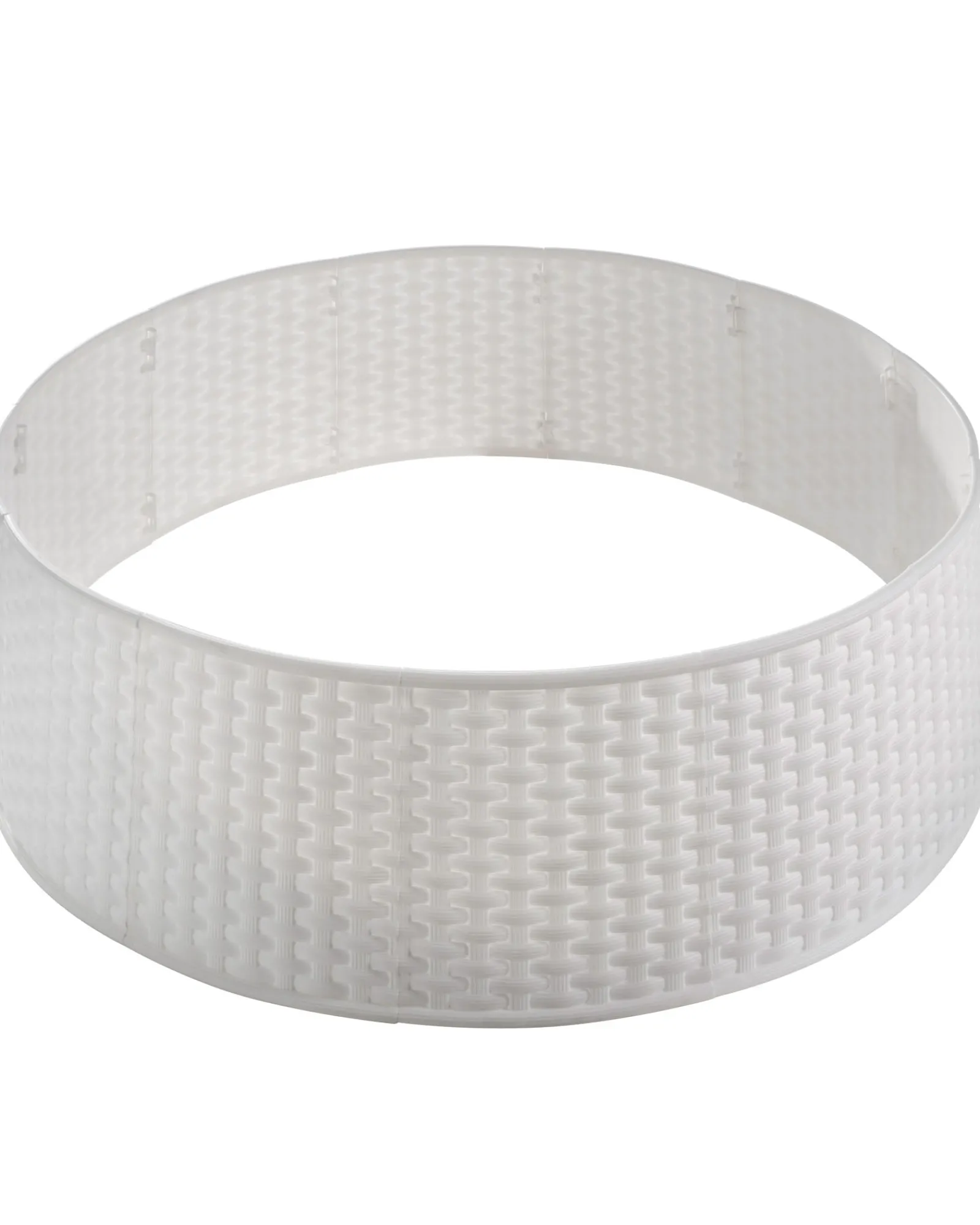 WeRChristmas Rattan Effect Tree Collar, White, 65 Cm