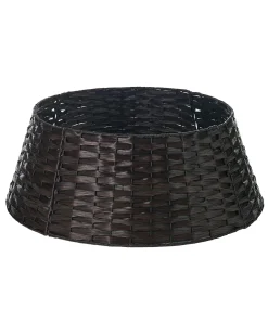 WeRChristmas Rattan Tree Collar, Dark Brown, 65 Cm