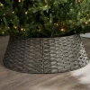 WeRChristmas Rattan Tree Collar, Grey, 65 Cm