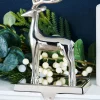 WeRChristmas Reindeer Stocking Holder, Silver, 20 Cm