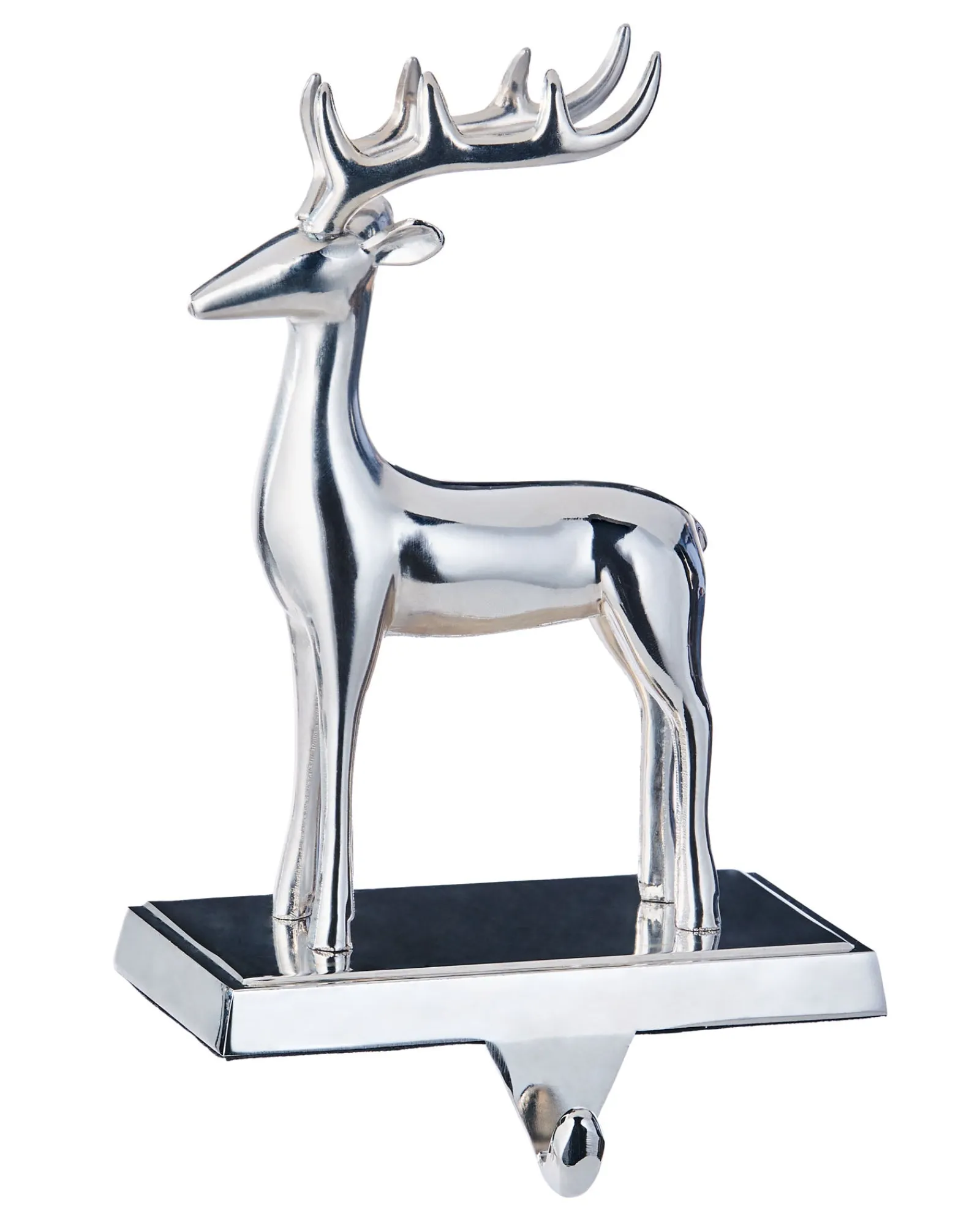 WeRChristmas Reindeer Stocking Holder, Silver, 20 Cm