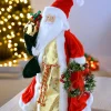WeRChristmas Santa Christmas Tree Topper, Red/Gold, 40 Cm