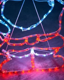 WeRChristmas Santa Rope Light Silhouette, 59 Cm