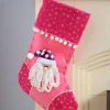 WeRChristmas Santa Stocking, Pink/Purple, 48 Cm