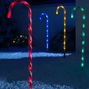 WeRChristmas Set Of 4 Connectable Candy Cane Pathway Lights, 75 Cm