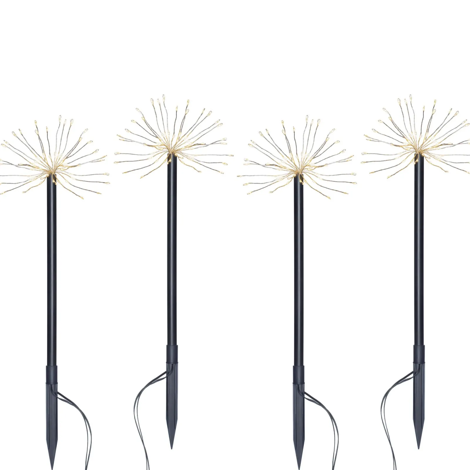 WeRChristmas Set Of 4 Exploding Firework Pathway Stake Lights, 44 Cm
