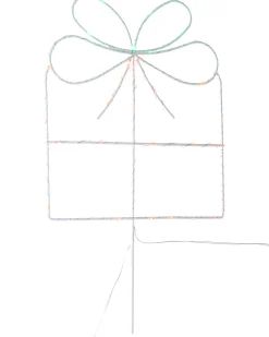 WeRChristmas Set Of 3 Giftbox Pathway Stake Lights, 40 Cm