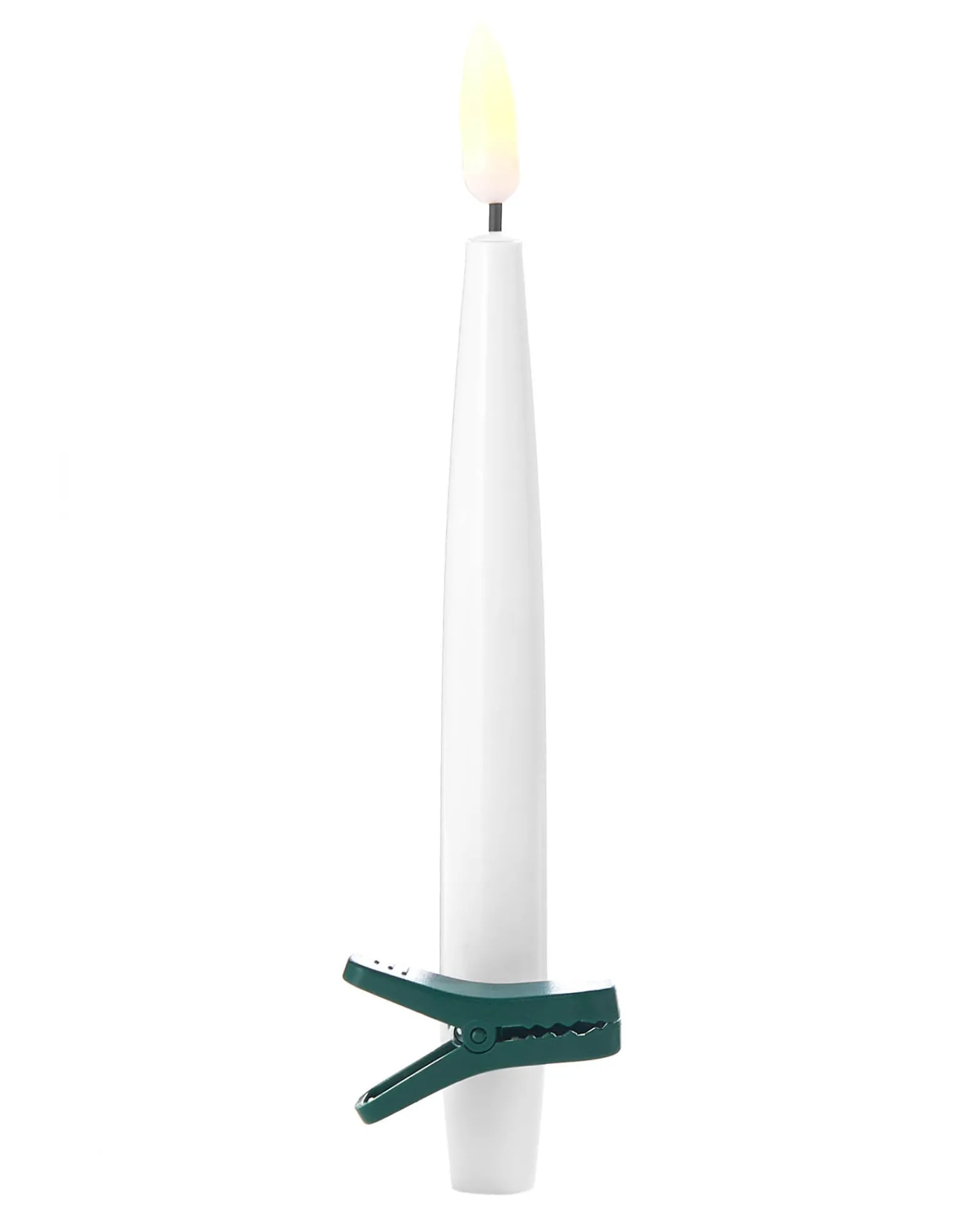 WeRChristmas Set Of 12 LED Clip On Candles, 15 Cm