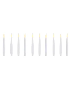 WeRChristmas Set Of 10 LED Hanging Candles, 15 Cm